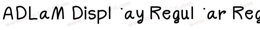 ADLaM Display Regular Regular字体转换